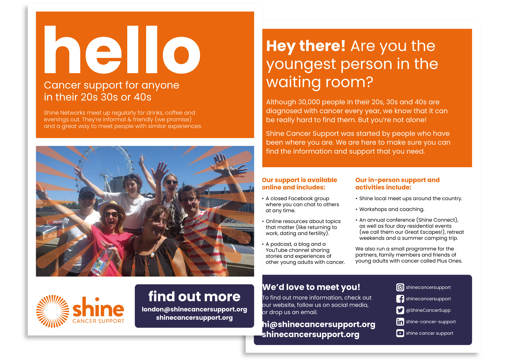shine-flyer-design flyer design design for cancer support charity