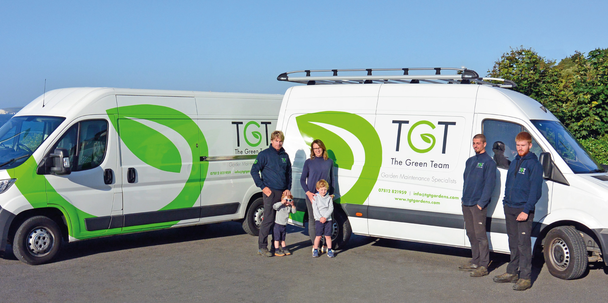 van graphic design for bournemouth based gardener